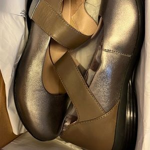 Dansko Audrey Metallic Old Gold Mary Jane Shoe